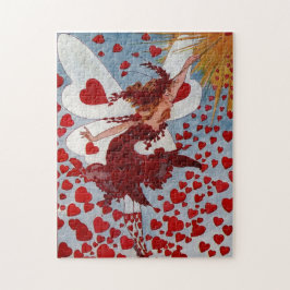 Vintage Valentine Liebe Herz Fairy Puzzle