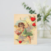 Vintage Valentine Postcard Postkarte (Stehend Vorderseite)