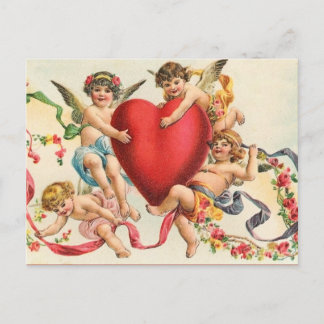 Vintage Valentine-Postkarte Feiertagspostkarte