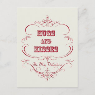 Vintage Valentine-Postkarte Feiertagspostkarte