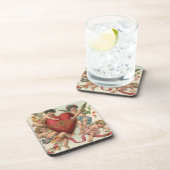 Vintage Valentine, Viktorianische Engel Cherubs He Untersetzer (Rechte Seite)