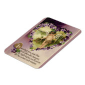 Vintage Valentinenkörbe und Violetten Magnet (Linke Seite)