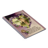 Vintage Valentinenkörbe und Violetten Notizblock (Rechte Seite)