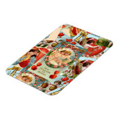 Vintage Valentinerkollage Magnet (Linke Seite)