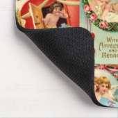 Vintage Valentinerkollage Mousepad (Ecke)
