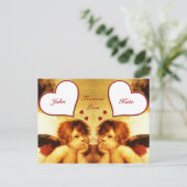 Vintage Valentinerkuppen Feiertagspostkarte (Stehend Vorderseite)