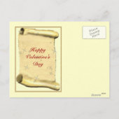 Vintage Valentinerkuppen Feiertagspostkarte (Rückseite)