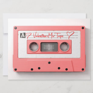 Vintage Valentines Audio-Kassette Mix-Tape Feiertagskarte