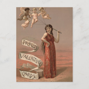 Vintage: Valentine's Day - Feiertagspostkarte