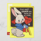 Vintage Valentine's for Kids Feiertagspostkarte (Vorne/Hinten)