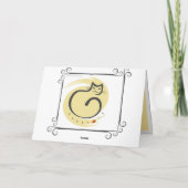 Vintage - Valentine's Motiv Feiertagskarte (Rückseite)