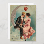 Vintage Valentinfreunde Feiertagskarte (Vorne/Hinten)