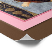 Vintage ValentinIllustration Poster (Ecke)