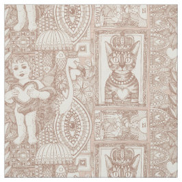 Vintage valentinische Kitschmousse Stoff