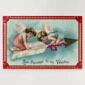 Vintage valentinische Kunst Puzzle (Horizontal)