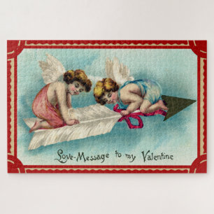 Vintage valentinische Kunst Puzzle