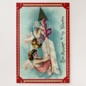 Vintage valentinische Kunst Puzzle (Vertikal)