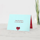 Vintage Valentinkarte Feiertagskarte (Rückseite)