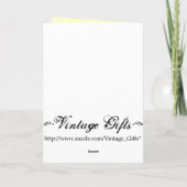 Vintage Valentinkarte Feiertagskarte (Rückseite)