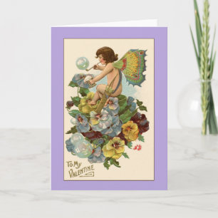 Vintage Valentinkarte Feiertagskarte