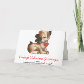 Vintage Valentinkarte für Kinder Feiertagskarte (Rückseite)