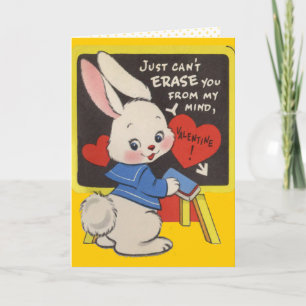 Vintage Valentinkarte für Kinder Feiertagskarte