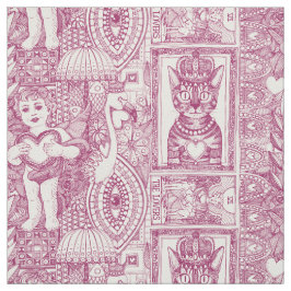 Vintage Valentinkirsche Rosa Stoff