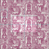 Vintage Valentinkirsche Rosa Stoff (Kachel)