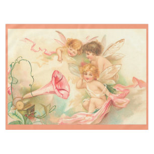 Vintage-Valentins-Cupid-Engel 1 Tischdecke