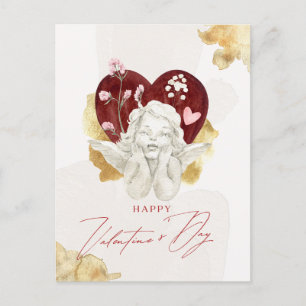 Vintage Valentins Engel Cupid Feiertagspostkarte