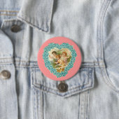 Vintage-Valentinsherz Button (Beispiel)