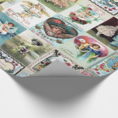 Vintage Valentinskarte Geschenkpapier (Ecke)