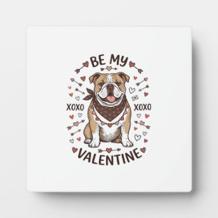 Vintage-Valentinstag-Bulldogge-XOXO-Shirt-Design_1 Fotoplatte