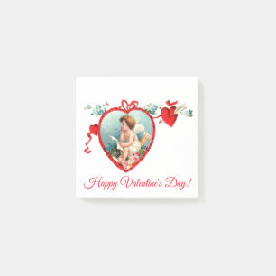 Vintage Valentinstag Cupid Post-it Klebezettel