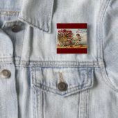 Vintage Valentinstag Engel, Wagen der Liebesherzen Button (Beispiel)