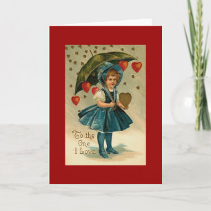 Vintage Valentinstag Feiertagskarte