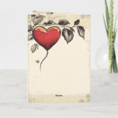 Vintage Valentinstag  Feiertagskarte (Rückseite)