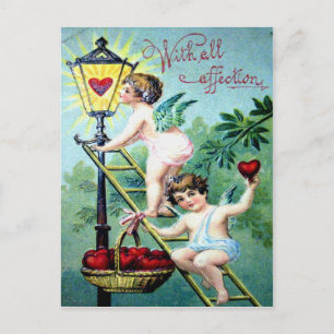 Vintage Valentinstag Feiertagspostkarte
