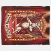 Vintage Valentinstag Fleecedecke (Vorderseite (Horizontal))