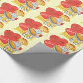 Vintage Valentinstag Geschenkpapier (Ecke)