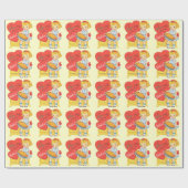Vintage Valentinstag Geschenkpapier (Flach)