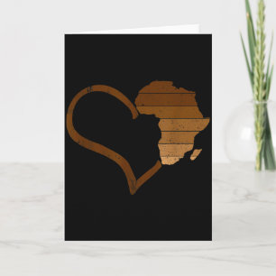 Vintage Valentinstag Herz Melanin Afrikanischer Sc Karte