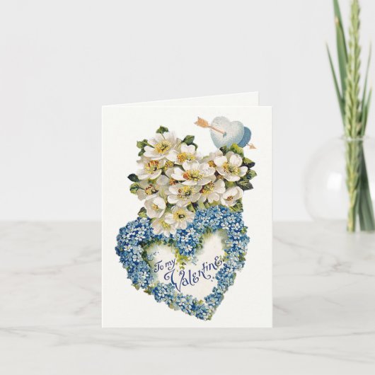 Vintage Valentinstag Karte (Vorderseite)