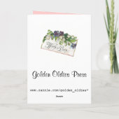 Vintage Valentinstag-Karte Feiertagskarte (Rückseite)