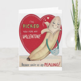 Vintage Valentinstag-Karte Feiertagskarte