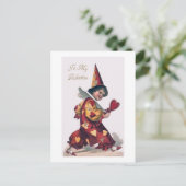 Vintage Valentinstag-Kartenwiedergabe Feiertagspostkarte (Stehend Vorderseite)