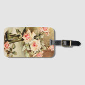 Vintage Valentinstag Liebe Romantische Rosen Gepäckanhänger (Vorderseite (Horizontal))