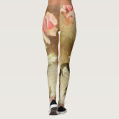 Vintage Valentinstag Liebe Romantische Rosen Leggings (Rückseite)