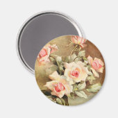 Vintage Valentinstag Liebe Romantische Rosen Magnet (Vorderseite/Rückseite)