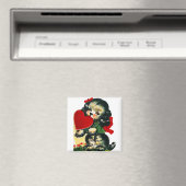 Vintage Valentinstag Magnet (In Situ (Geschirrspüler))